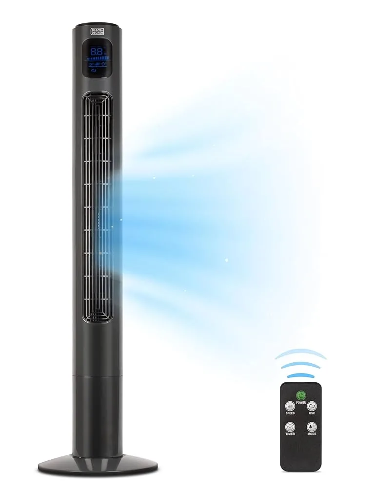Portable Tower Fan with Remote Control